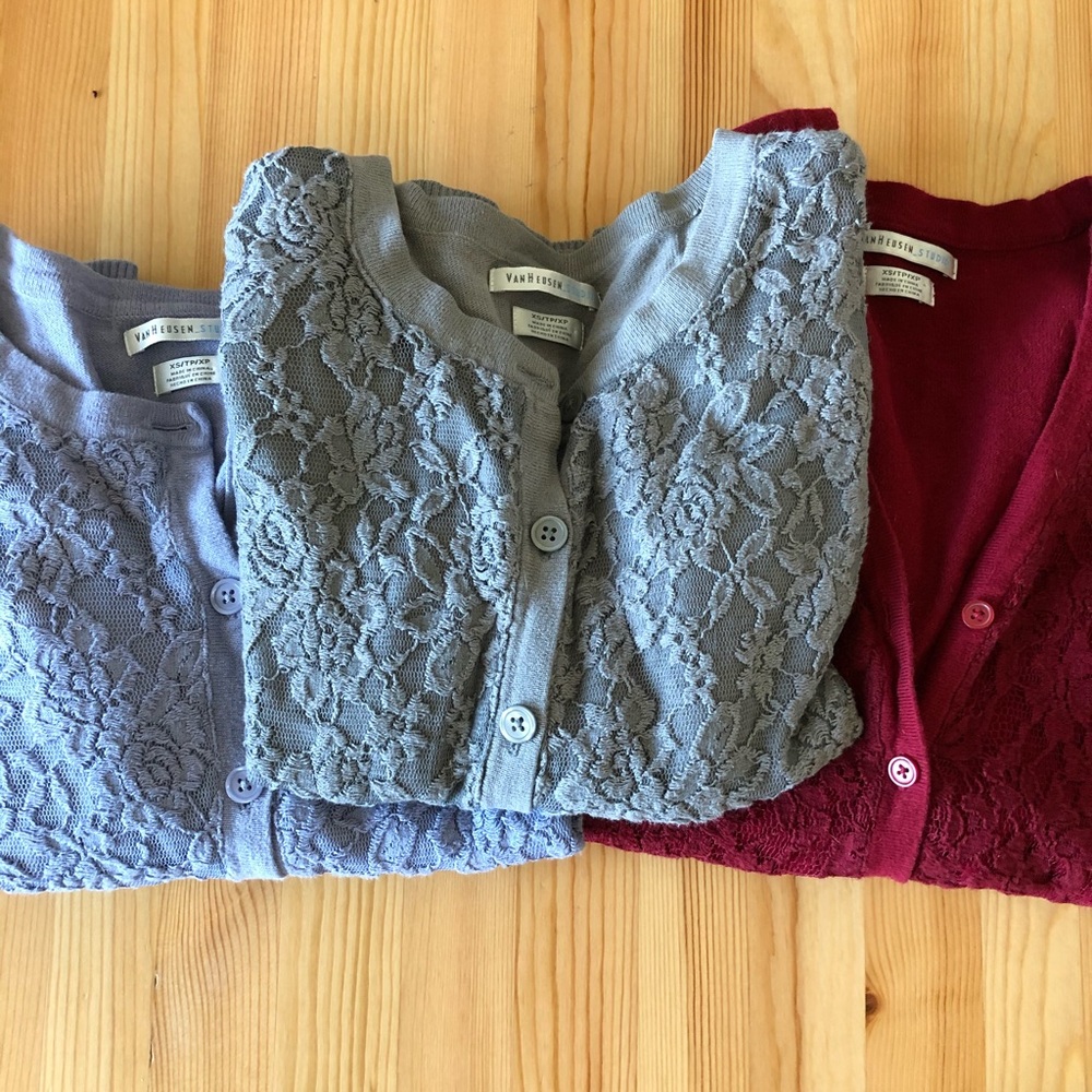 Set of 3 Lace Sweaters